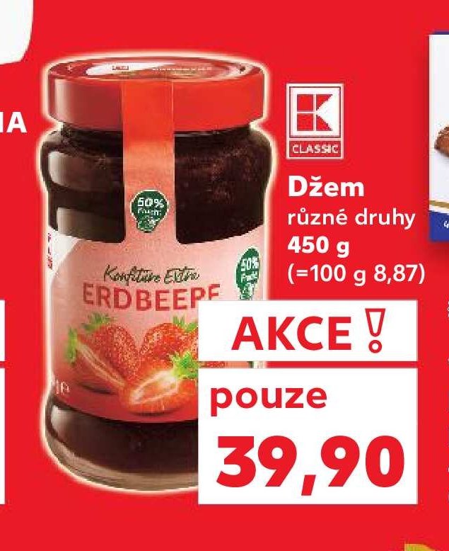 Džem různé druhy