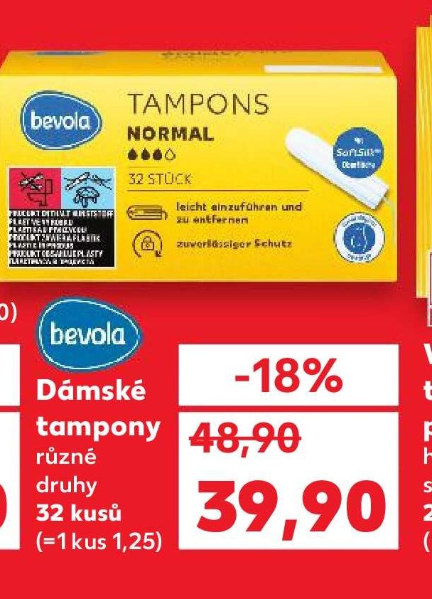 Dámské tampony různé druhy