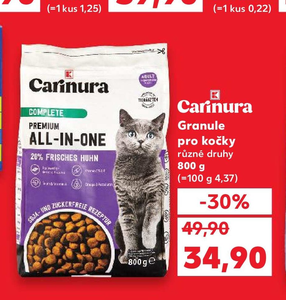 Carinura Granule pro kočky různé druhy