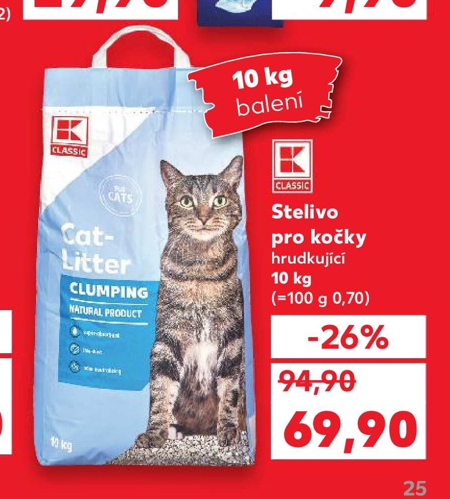 Stelivo pro kočky hrudkující