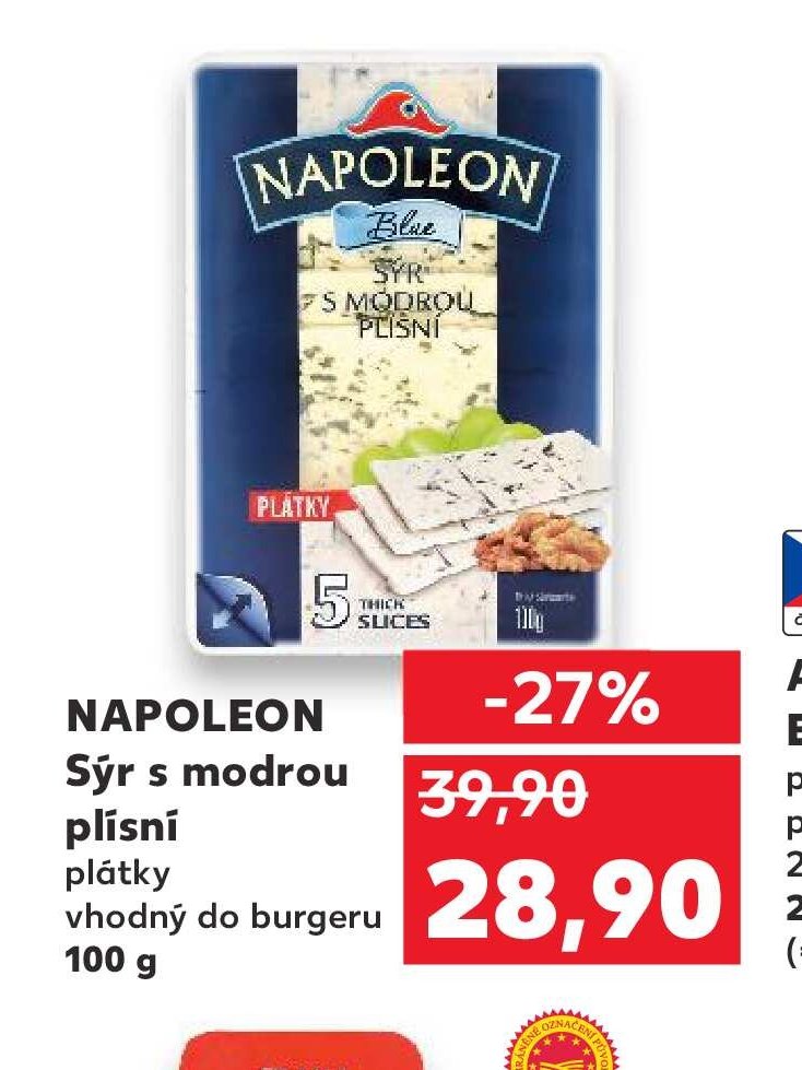 NAPOLEON Sýr s modrou plísní plátky