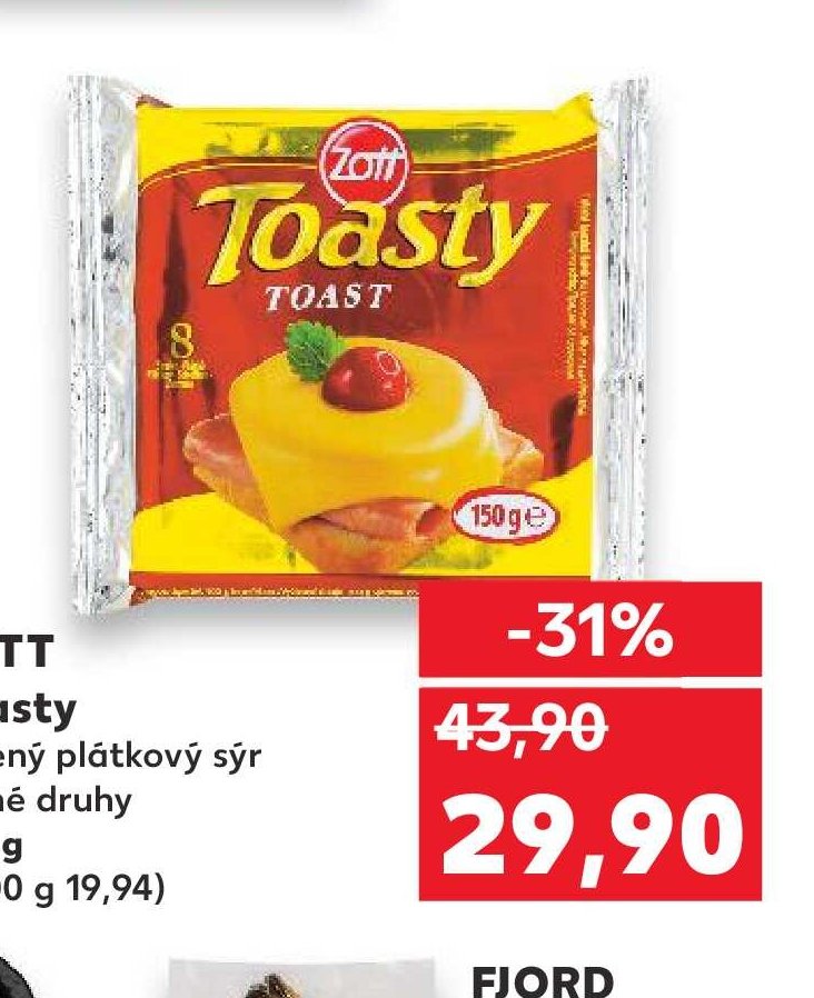 ZOTT Toasty tavený plátkový sýr různé druhy 150 g