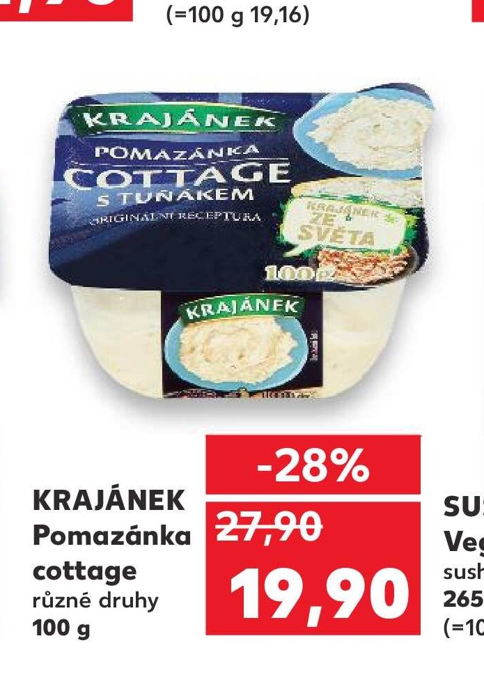 KRAJÁNEK Pomazánka cottage různé druhy 100 g