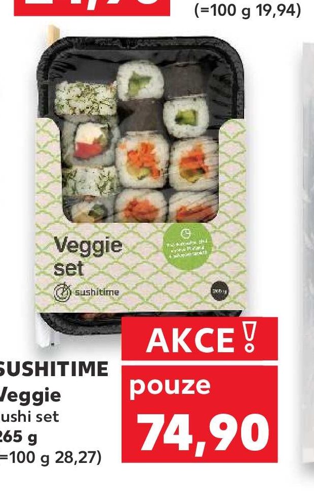 SUSHITIME Veggie sushi set 265 g