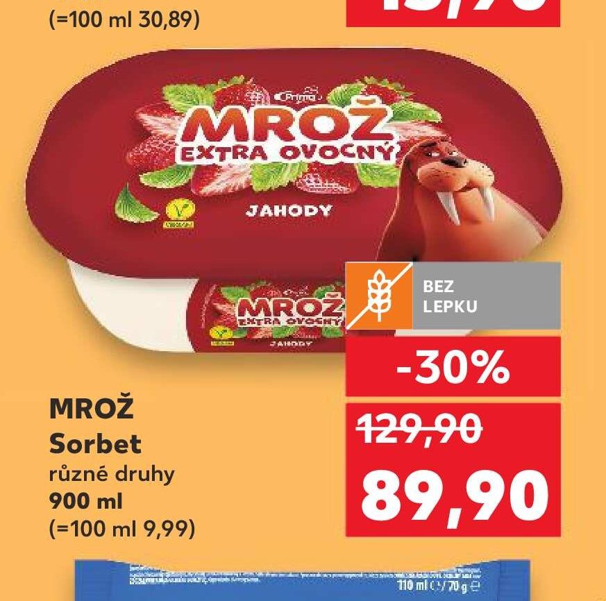 MROŽ Sorbet různé druhy