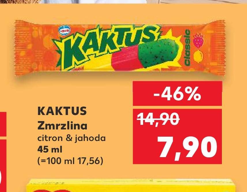 KAKTUS Zmrzlina citron & jahoda
