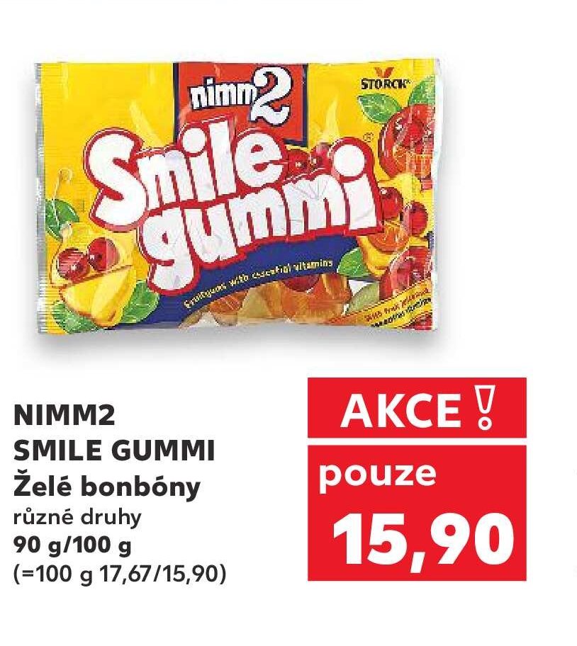 NIMM2 SMILE GUMMI Želé bonbóny