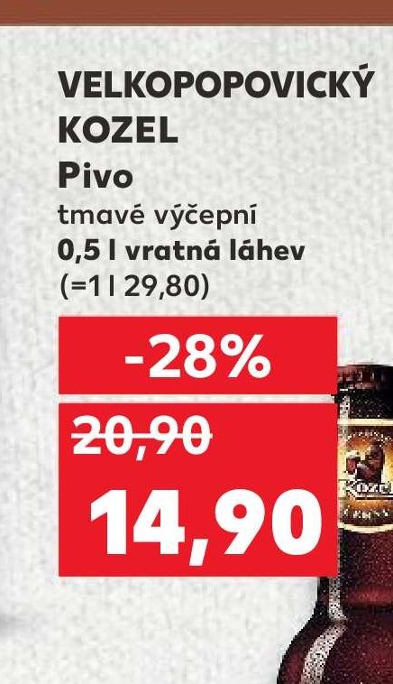VELKOPOPOVICKÝ KOZEL Pivo