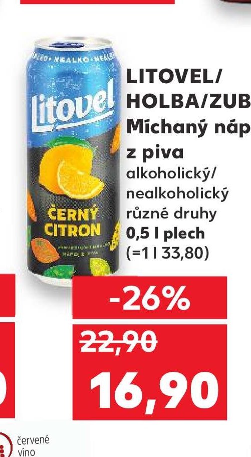 Litovel/Holba/Zubr Míchaný nápoj z piva
