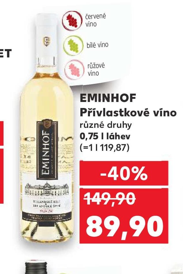 EMINHOF Přívlastkové víno