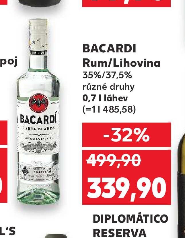 BACARDI Rum/Lihovina