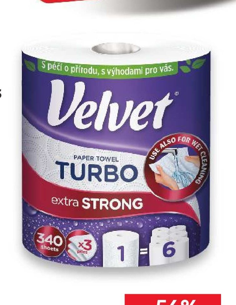 VELVET TURBO Kuchyňská utěrka