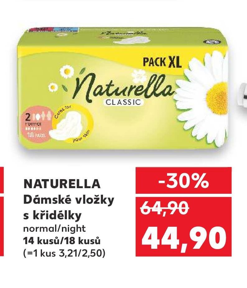 NATURELLA Dámské vložky s křidélky