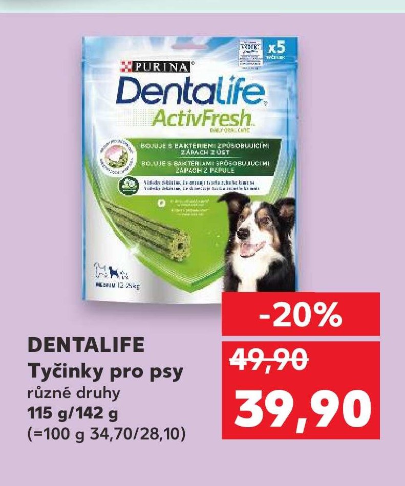 Dentalife Tyčinky pro psy