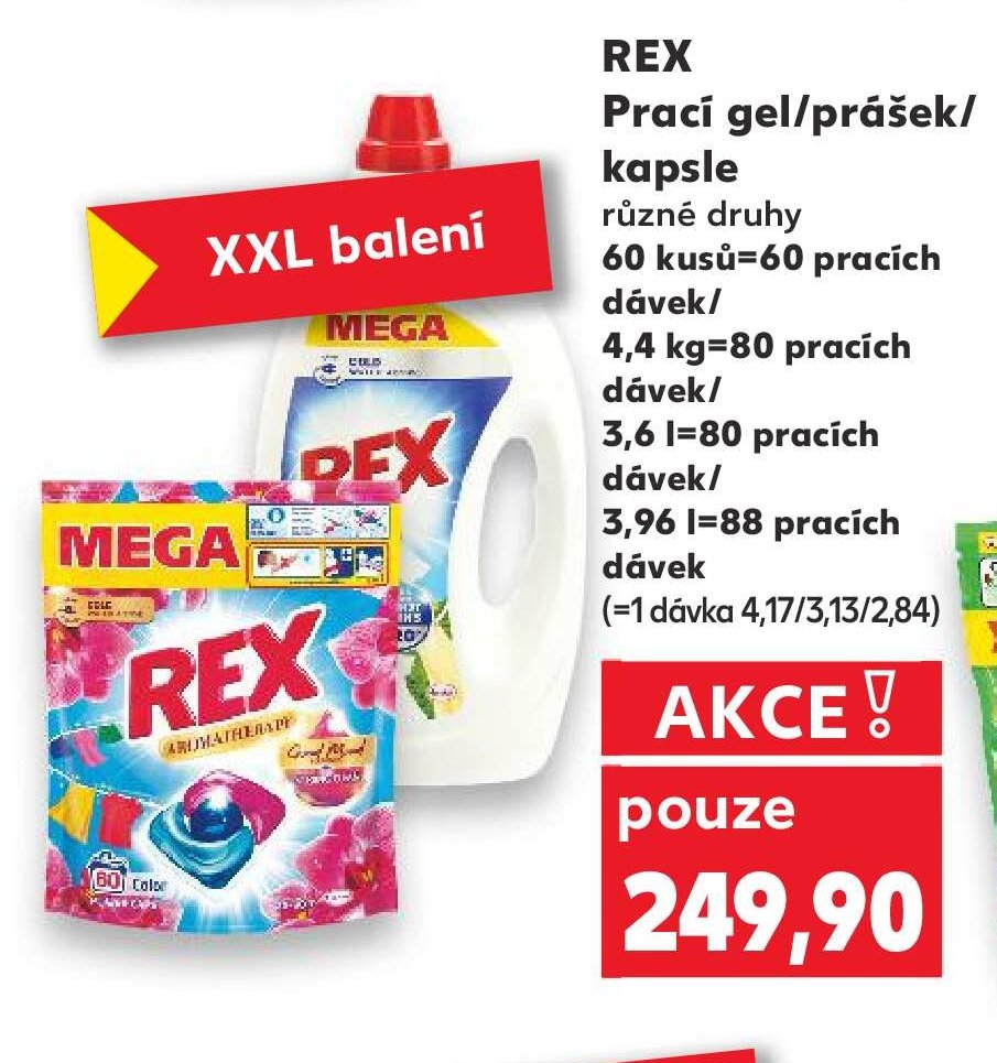 Rex Prací gel/prášek/kapsle