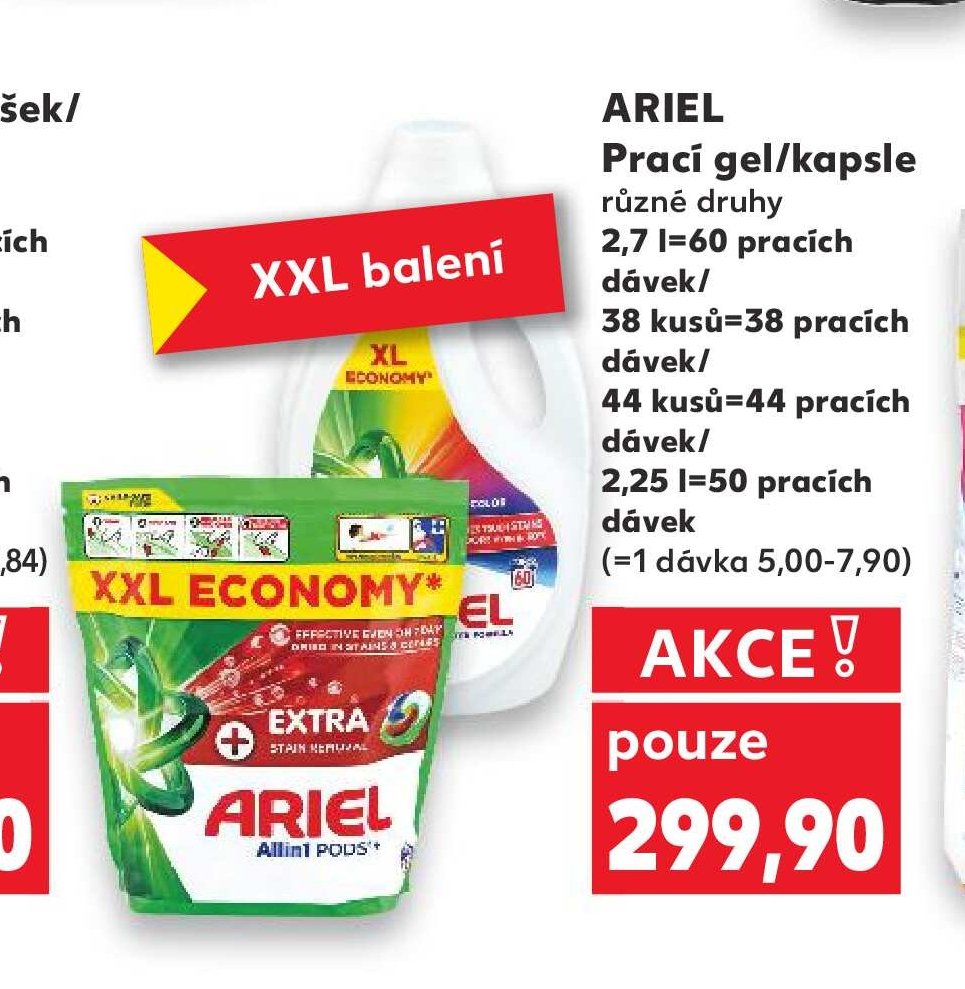 Ariel Prací gel/kapsle