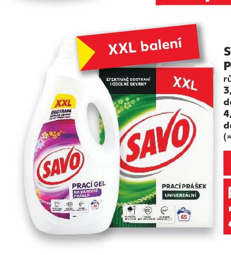 Savo Prací gel/prášek