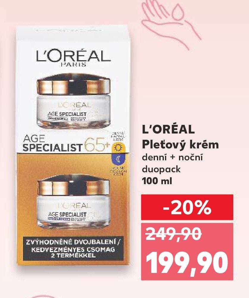 L'Oréal pleťový krém duopack