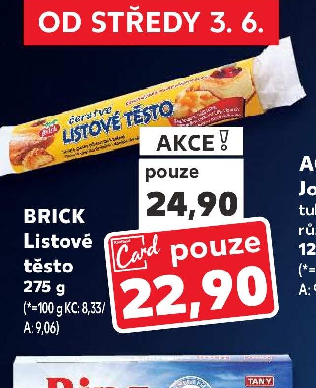 BRICK Listové těsto
