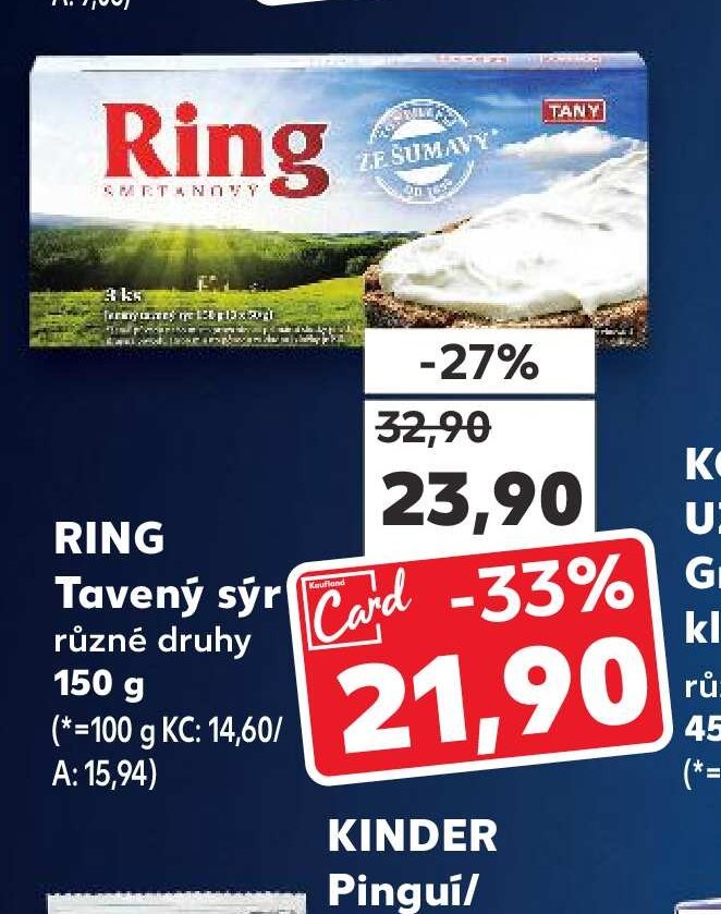 RING Tavený sýr