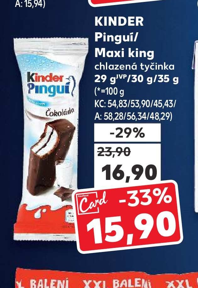 KINDER Pingui/Maxi king