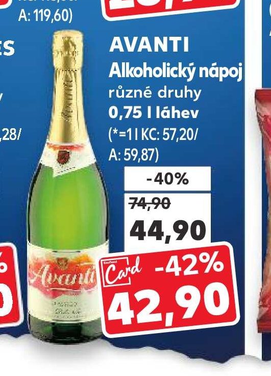 AVANTI Alkoholický nápoj