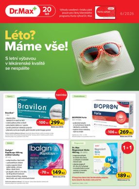 aktuální leták Dr. Max 1.6.2026-30.6.2026