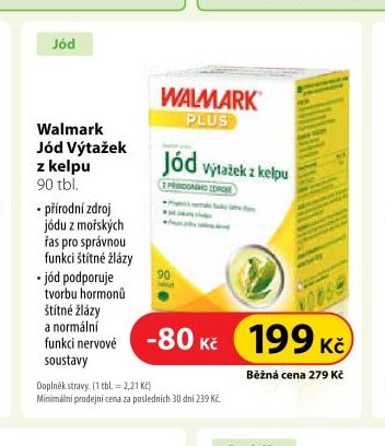 Walmart Jód Výtažek z kelpu 90 tbl.