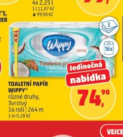 Toaletní papír Wippy - Penny Market aktualniletaky.eu
