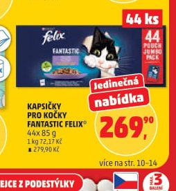 Kapsičky pro kočky Fantastic Felix - Penny Market aktualniletaky.eu
