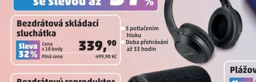 Bezdrátová skládací sluchátka - Penny Market aktualniletaky.eu