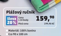 Plážový ručník - Penny Market aktualniletaky.eu