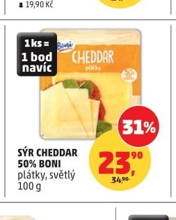 Sýr Cheddar 50% Boni 100 g - Penny Market aktualniletaky.eu