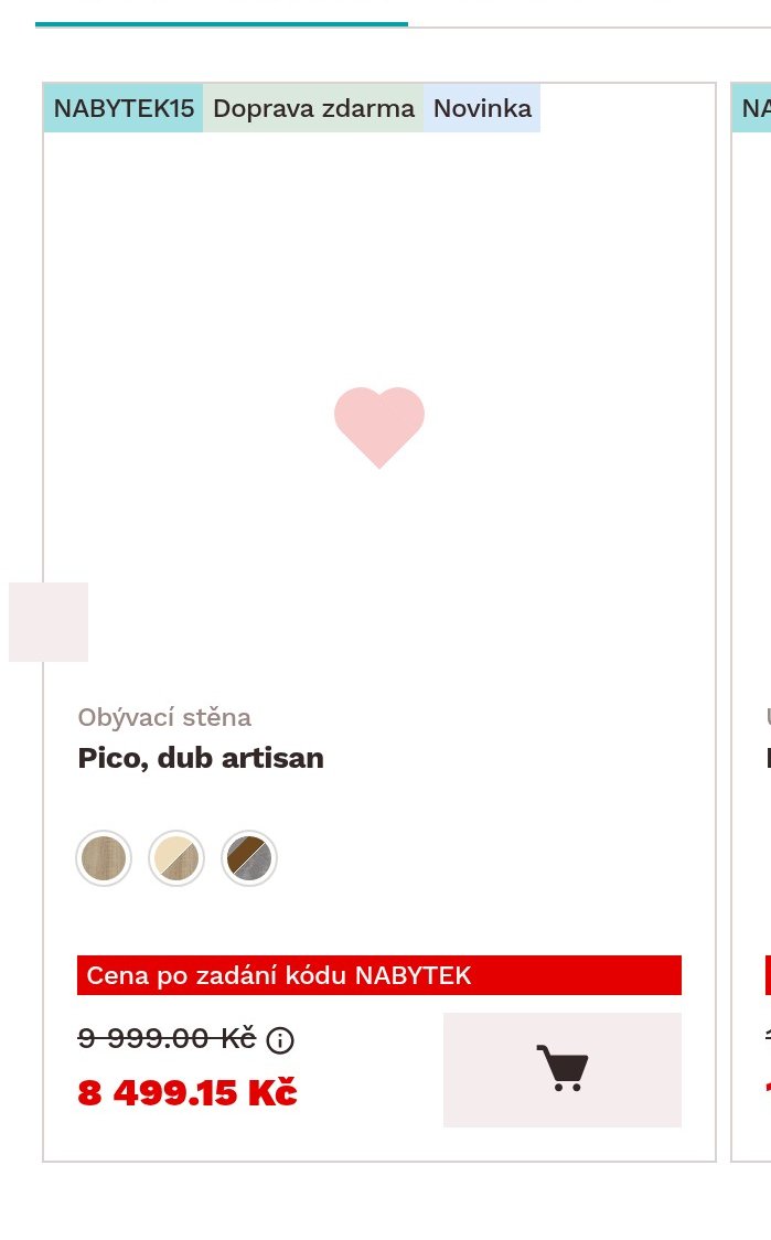 Obývací stěna Pico, dub artisan - ASKO aktualniletaky.eu