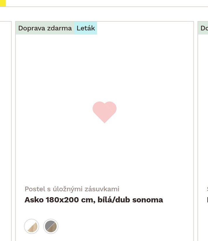 Postel s úložnými zásuvkami Asko 180x200 cm, bílá/dub sonoma - ASKO aktualniletaky.eu