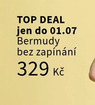 Bermudy bez zapínání