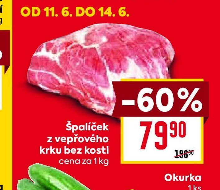 Špalíček z vepřového krku bez kosti 1 kg - BILLA aktualniletaky.eu