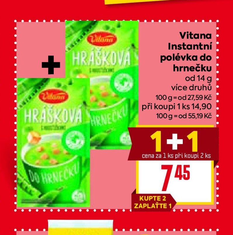 Vitana Instantní polévka do hrnečku - BILLA aktualniletaky.eu