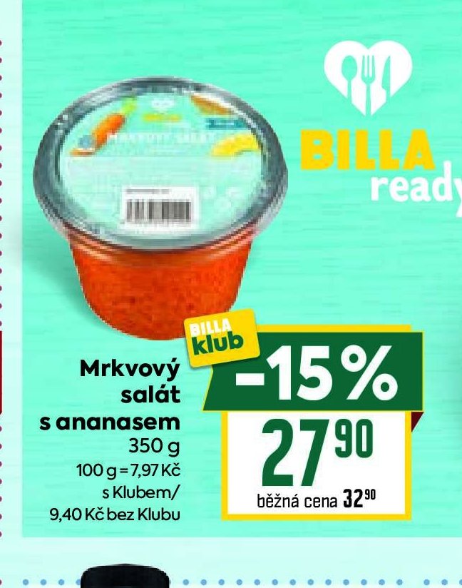 Mrkvový salát s ananasem 350 g - BILLA aktualniletaky.eu