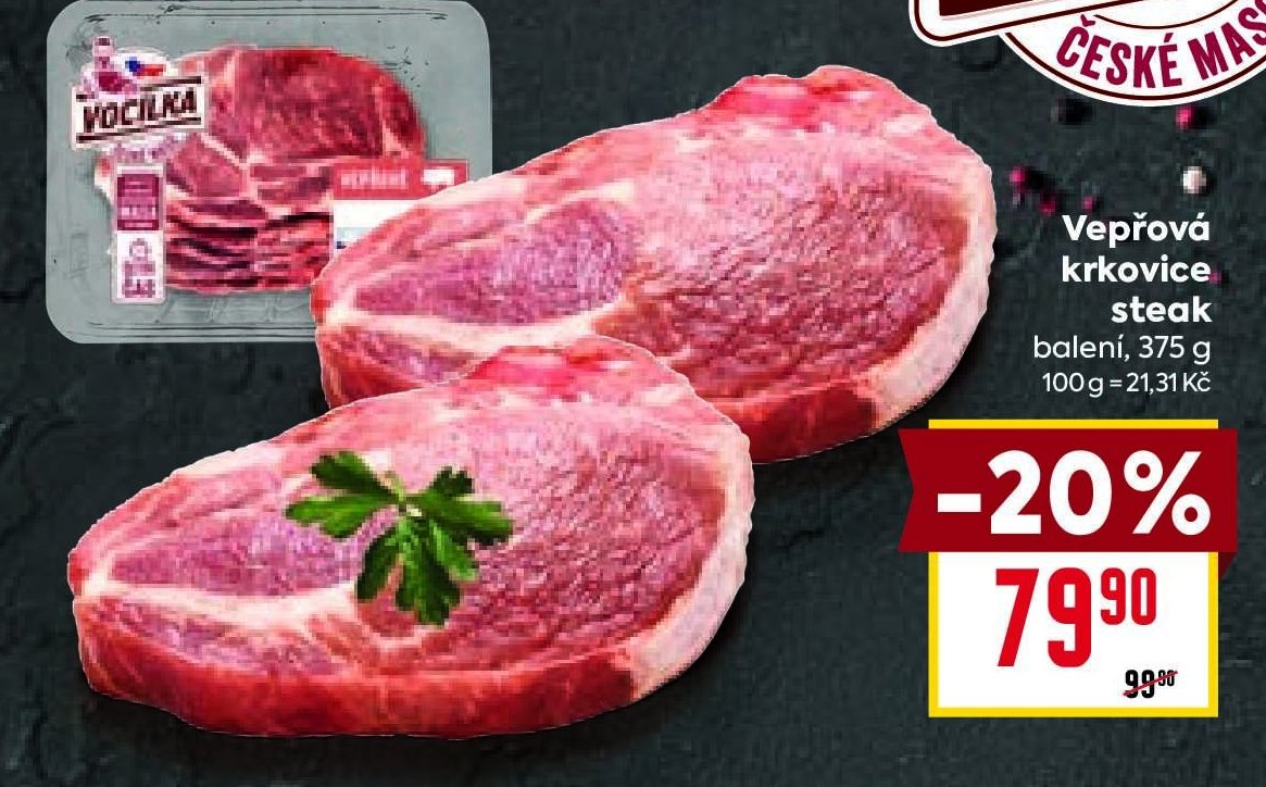 Vepřová krkovice steak - BILLA aktualniletaky.eu