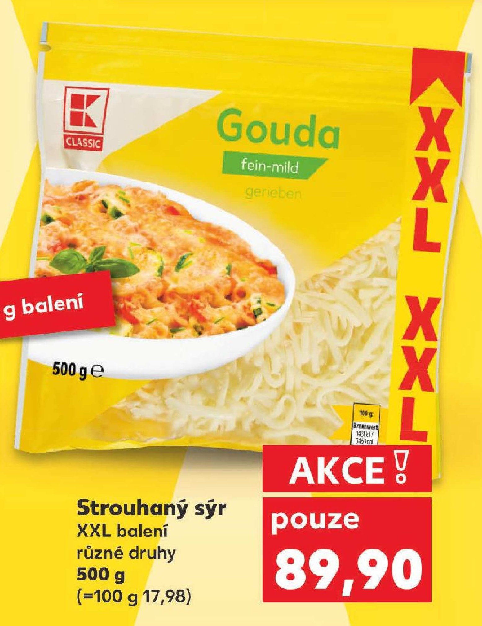Strouhaný sýr XXL balení
