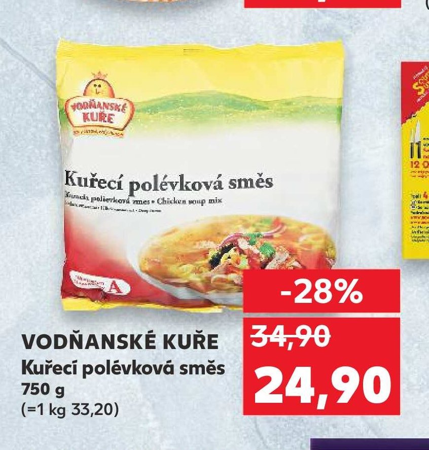 VODŇANSKÉ KUŘE Kuřecí polévková směs 750 g