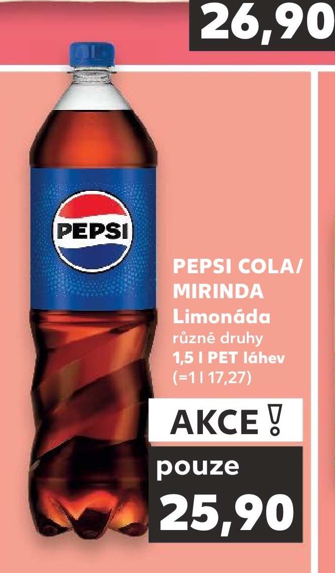 Pepsi Cola/Mirinda limonáda 1,5 l