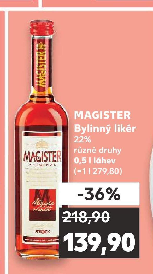 Magister bylinný likér 0,5 l