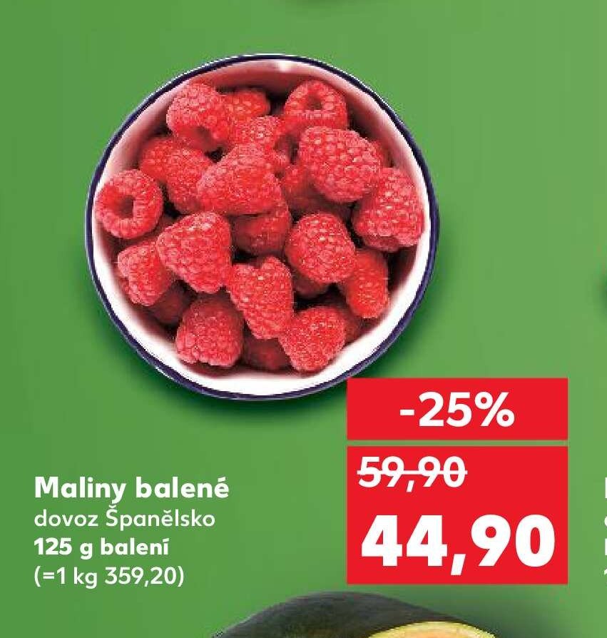 Maliny balené