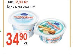 Pomazánkové Choceňské tradiční 150 g – křen / Pomazánkové Choceňské tradiční 150 g – bílé - Žabka aktualniletaky.eu
