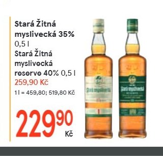 Stará Žitná myslivecká 35% 0,5 l, Stará Žitná myslivecká reserve 40% 0,5 l - Žabka aktualniletaky.eu