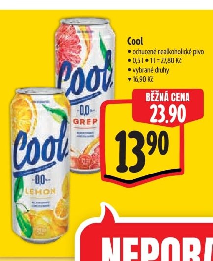 Cool ochucené nealkoholické pivo - Albert aktualniletaky.eu