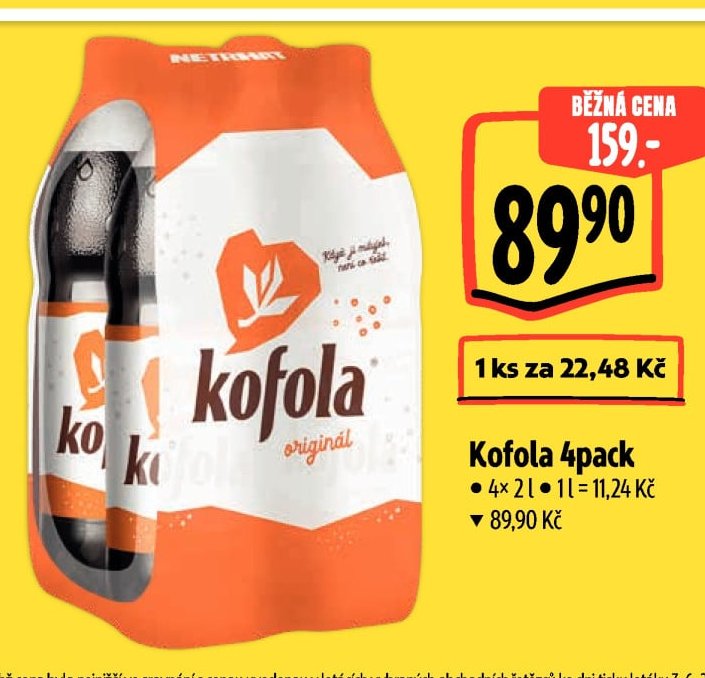 Kofola 4pack - Albert aktualniletaky.eu