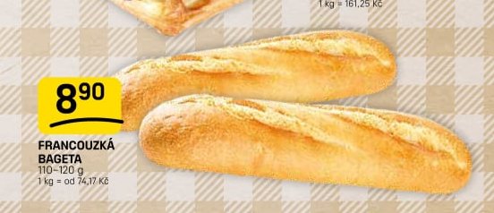 FRANCOUZKÁ BAGETA 110-120 g - FLOP aktualniletaky.eu